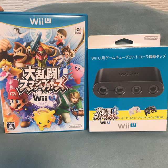 Wii U スマブラ Wiiu ゲームキューブ用コントローラー接続タップ付きの通販 By おにぎり S Shop ウィーユーならラクマ