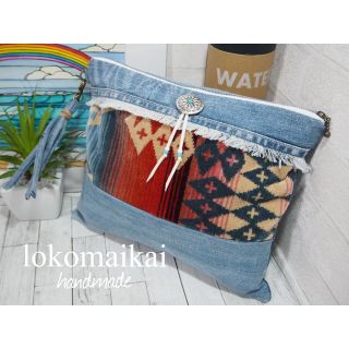 lokomaikai handmade 30cmクラッチバッグの通販 by Lokmaikai☆aloha ...