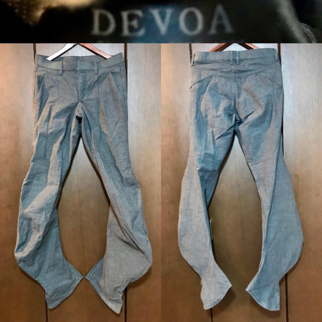 DEVOA(デヴォア)の【美品 定価3.3万円超】DEVOA（デヴォア）マーメイドデニムパンツ メンズのパンツ(デニム/ジーンズ)の商品写真