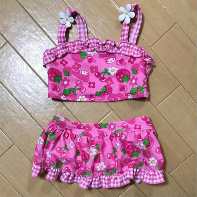 サンリオ(サンリオ)のマイメロ♡水着90 キッズ/ベビー/マタニティのキッズ服女の子用(90cm~)(水着)の商品写真