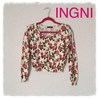 イング(INGNI)のINGNI花柄カーデ(カーディガン)