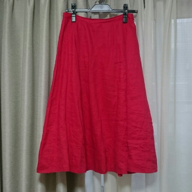 NATURAL BEAUTY BASIC(ナチュラルビューティーベーシック)の2017SS★NATURAL BEAUTY フレンチリネンスカート レディースのスカート(ひざ丈スカート)の商品写真