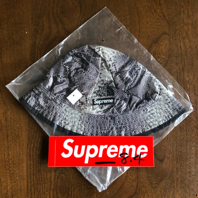 値下げ中！Supreme × TNF Snakeskin バケットハット 黒