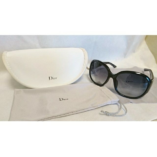 Dior◆レア ビジュー サングラス 美品サングラス/メガネ