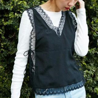 スライ(SLY)のあさこ様専用 SLY SIDE RIBBON LACE TOPS(Tシャツ(半袖/袖なし))