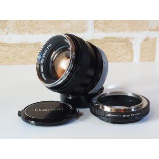 キヤノン(Canon)のCanon FD 50mm F1.4 EFマウントアダプター付き(レンズ(単焦点))
