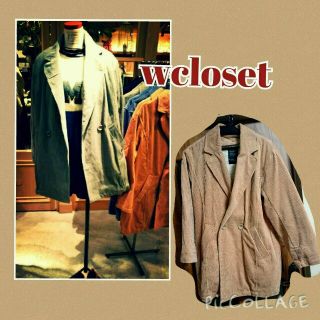 ダブルクローゼット(w closet)の**wclosetコーデュロイコート**(テーラードジャケット)