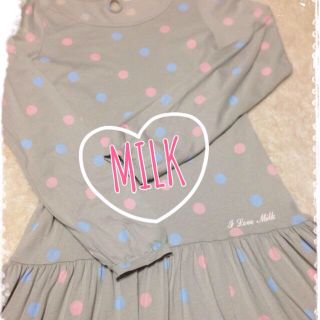 ミルク(MILK)のMILK×UNIQLO コラボワンピース(ミニワンピース)