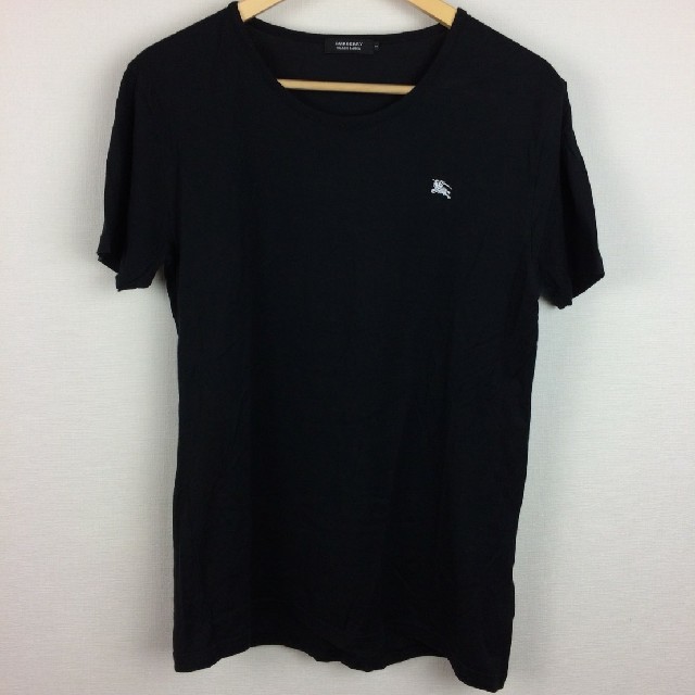 BURBERRY BLACK LABEL(バーバリーブラックレーベル)の美品 BURBERRY BLACK LABEL 半袖Tシャツ ブラック サイズ3 メンズのトップス(Tシャツ/カットソー(半袖/袖なし))の商品写真