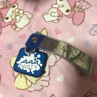 トリプルエー(AAA)の銀テープホルダー 青(アイドルグッズ)