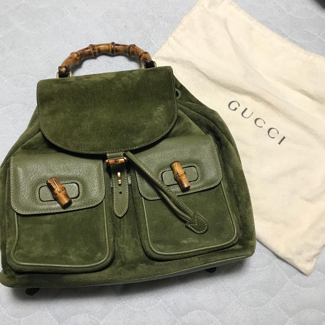 美品】 Gucci バンブーリュック ヴィンテージ グッチ GUCCI - リュック