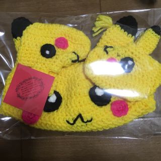 ポケモン(ポケモン)のベビー ピカチュウ  帽子、靴下 セット(その他)