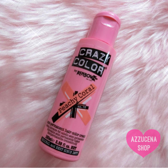 Crazy color hair dye Peachy coral ♥ コスメ/美容のヘアケア/スタイリング(カラーリング剤)の商品写真