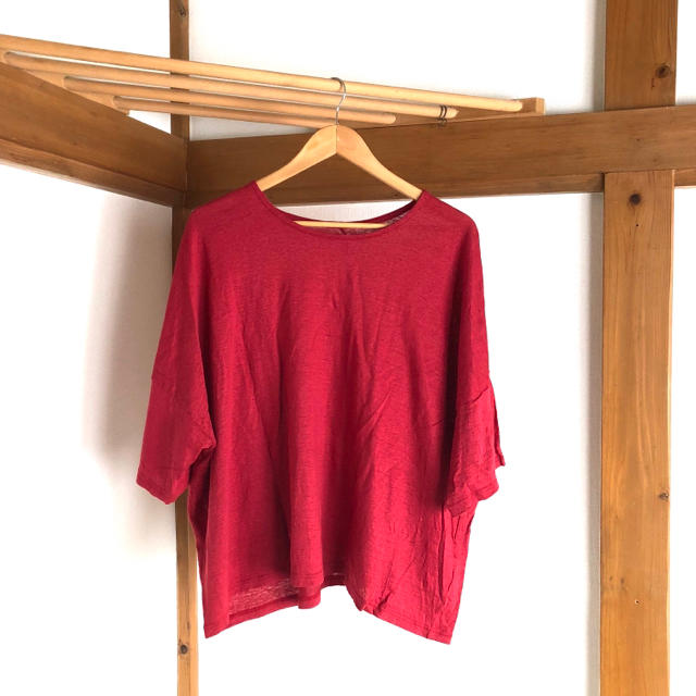 nest Robe◯ハードマンズリネン天竺ビッグTee◯ネストローブ◯RED