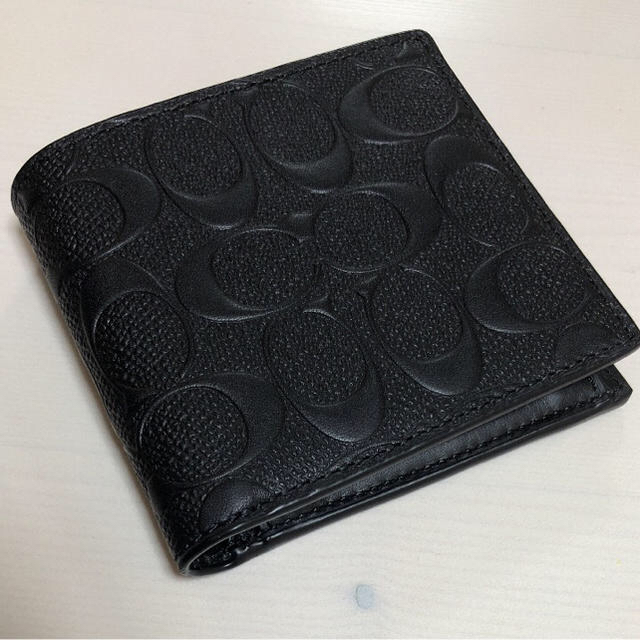COACH - コーチ 折りたたみ財布 黒の通販 by shane0034's shop|コーチ