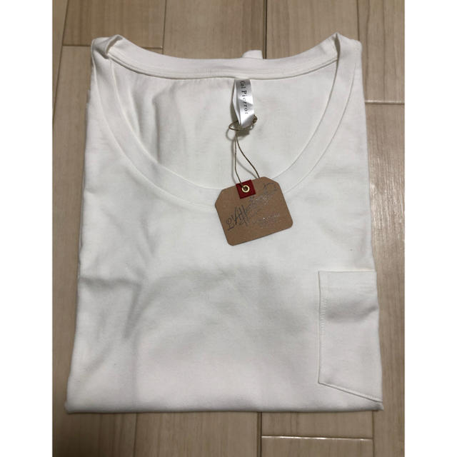 L'Appartement DEUXIEME CLASSE(アパルトモンドゥーズィエムクラス)のアパルトモン WIDE Ｔシャツ 白 レディースのトップス(Tシャツ(半袖/袖なし))の商品写真