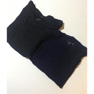 エイチアンドエム(H&M)の2枚セット ショート丈 プルオーバー  Tシャツ(Tシャツ(半袖/袖なし))