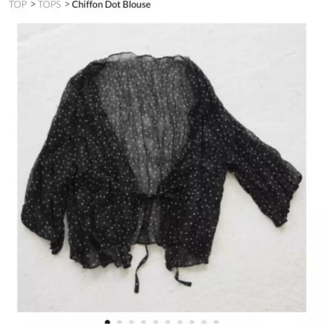 TODAYFUL(トゥデイフル)のChiffon Dot Blouse todayful ドットブラウス レディースのトップス(カーディガン)の商品写真