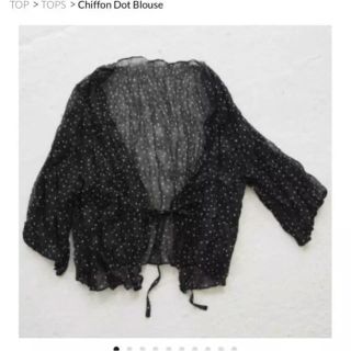 Chiffon Dot Blouse todayful ドットブラウス