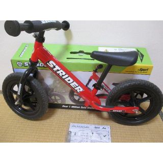 美品　使用回数少　ストライダー　スポーツモデル　赤　正規品(自転車本体)