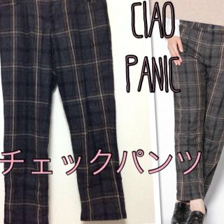 チャオパニック(Ciaopanic)のciao panicチェックパンツ(カジュアルパンツ)