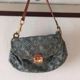 ルイヴィトン(LOUIS VUITTON)の⭕️Louis Vuitton ミニプリーティ モノグラム・デニム(ショルダーバッグ)