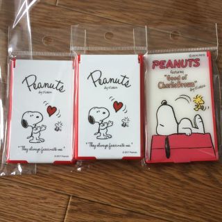 スヌーピー(SNOOPY)のスヌーピー  ☆ミラー 鏡 コンパクト ホワイトデー お返し ギフト セット(ミラー)