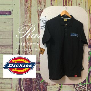 ディッキーズ(Dickies)のディッキーズ ビッグロゴ ボーリングシャツ風 ポロシャツ(ポロシャツ)