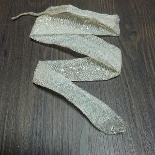 一本脱ぎ　白ヘビ　脱け殻　ハンドメイド(爬虫類/両生類用品)