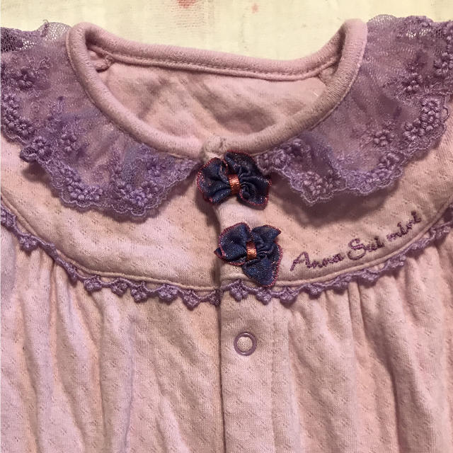 ANNA SUI mini(アナスイミニ)のアナスイミニ♡おしりフリルロンパース  70cm ANNA SUI mini キッズ/ベビー/マタニティのベビー服(~85cm)(ロンパース)の商品写真