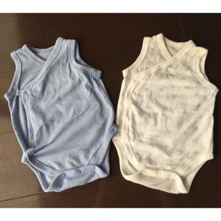 ユニクロ(UNIQLO)のユニクロ BABY メッシュ肌着 2枚組 ６０サイズ(肌着/下着)