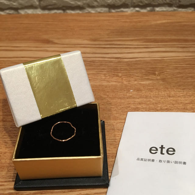 ete(エテ)のete k10 ベネチアンチェーンピンキーリング レディースのアクセサリー(リング(指輪))の商品写真