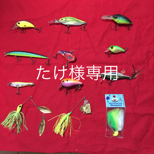 Megabass(メガバス)のメガバス デプス イマカツなどの中古ルアー12セット スポーツ/アウトドアのフィッシング(ルアー用品)の商品写真