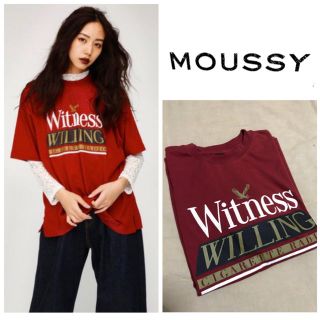 マウジー(moussy)のWITNESS Tシャツ ❤️ レッド ❤️ マウジー 人気 (Tシャツ(半袖/袖なし))