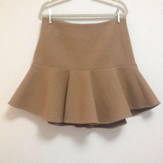 ドゥーズィエムクラス(DEUXIEME CLASSE)のN♡Nさま専用♥キャメルペプラムスカート(ミニスカート)