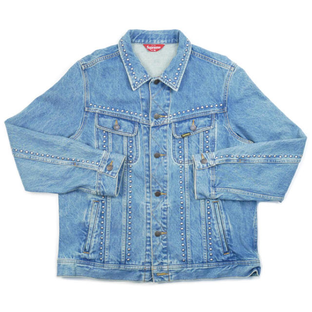 Gジャン/デニムジャケットsupreme studded denim trucker jacket