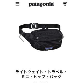 パタゴニア(patagonia)のライトウェイト・トラベル・ミニ・ヒップ・パック(ボディバッグ/ウエストポーチ)