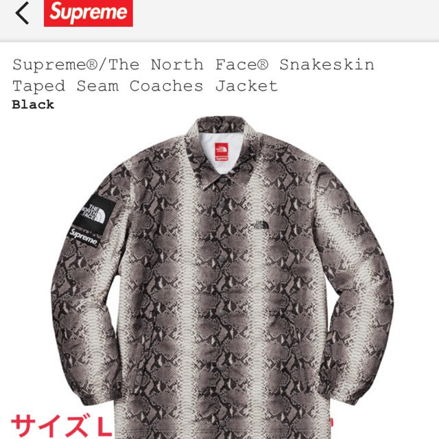 確実正規品 SUPREME the north face L ノースフェイス