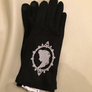 ディズニー(Disney)の新品♡アナ雪エルサ柄スマホ対応手袋♡BK(手袋)