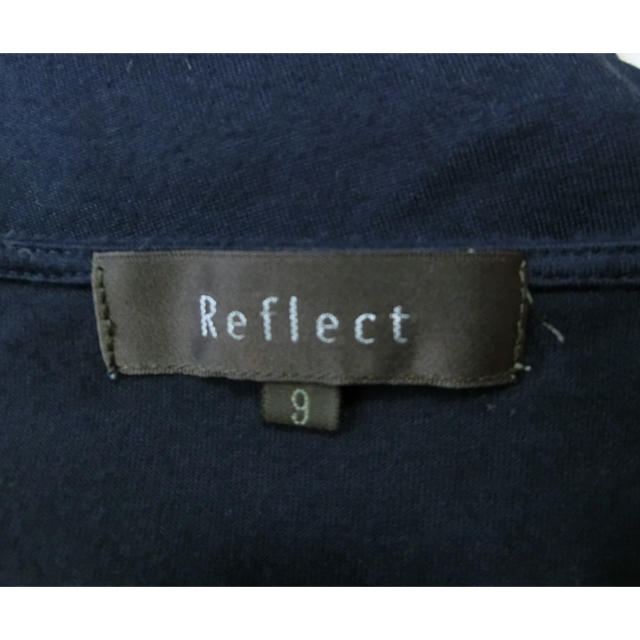 ReFLEcT(リフレクト)のRefkect リフレクト　ネイビーで胸に布帛の５段フリル付きの半袖カットソー9 レディースのトップス(カットソー(半袖/袖なし))の商品写真