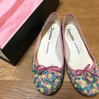 美品＊レペット 刺繍バレーシューズ ミナペルホネン