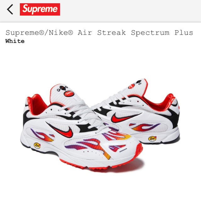 Supreme Nike air streak spectrum plus靴/シューズ