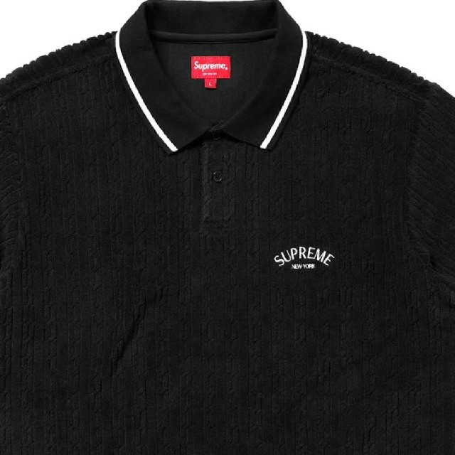 Supreme　ポロシャツ　Cable Knit Terry Polo