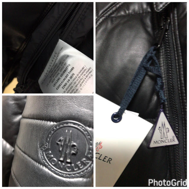 MONCLER(モンクレール)の新品 MONCLER レザーダウン LECLERC size4 メンズのジャケット/アウター(ダウンジャケット)の商品写真