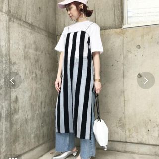 ジーヴィジーヴィ(G.V.G.V.)のG.V.G.V striped organza cami dress♡(ひざ丈ワンピース)