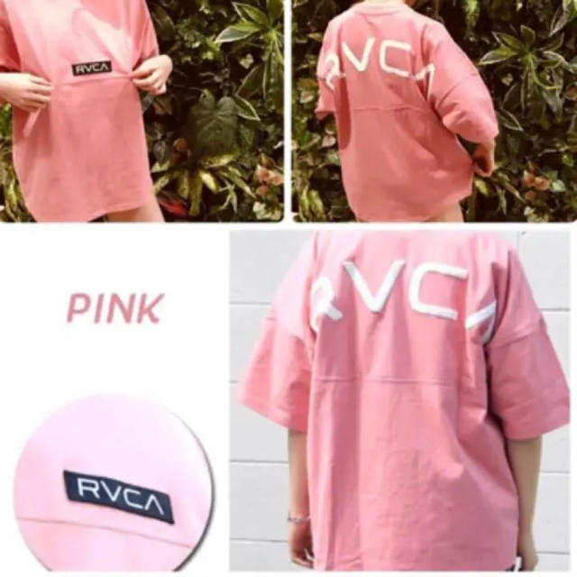 RVCA ドルマンスリーブTシャツ ピンク