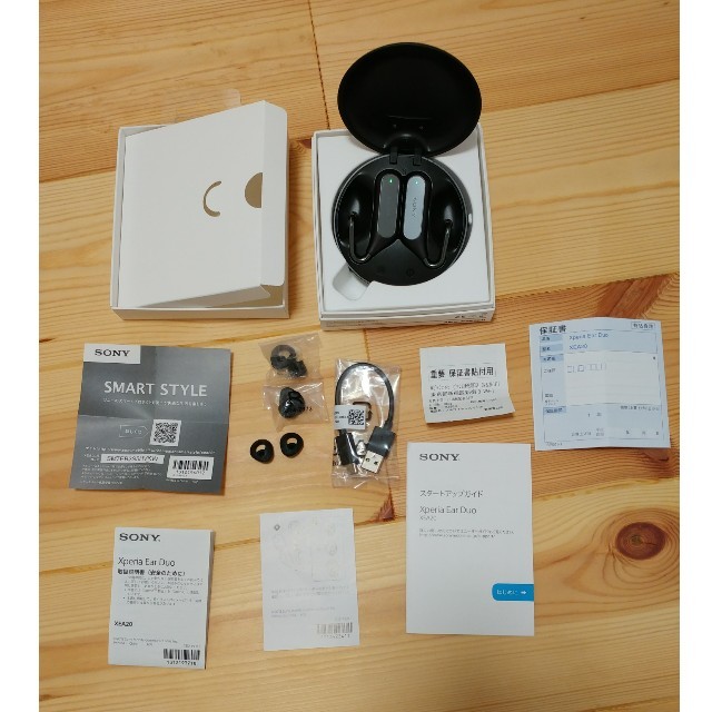SONY(ソニー)の美品　XPERIA Ear Duo スマホ/家電/カメラのオーディオ機器(ヘッドフォン/イヤフォン)の商品写真