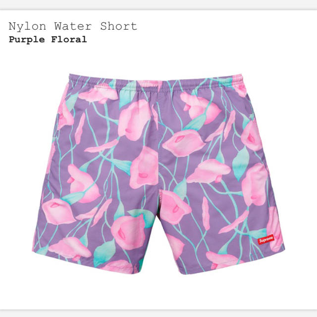 紫M supreme nylon water short