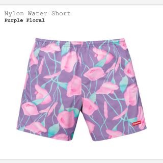 シュプリーム(Supreme)の紫M supreme nylon water short(水着)