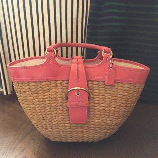 コーチ(COACH)の正規品 コーチ coach かごバッグ(かごバッグ/ストローバッグ)